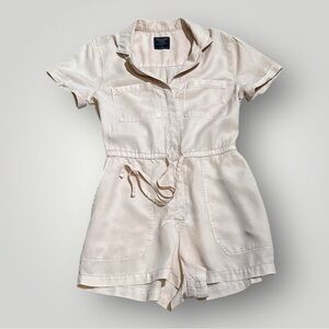 Abercrombie & Fitch Blush Pink Utility Romper Shorts Women's Small